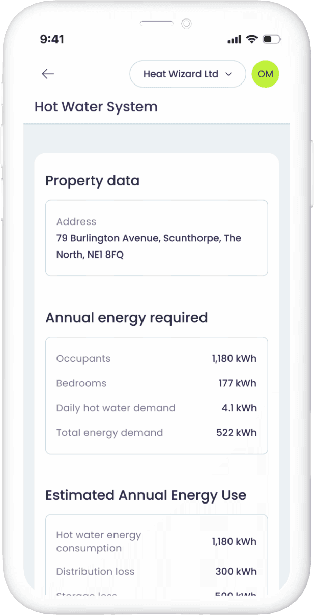 Automated, fully compliant heat loss calculations